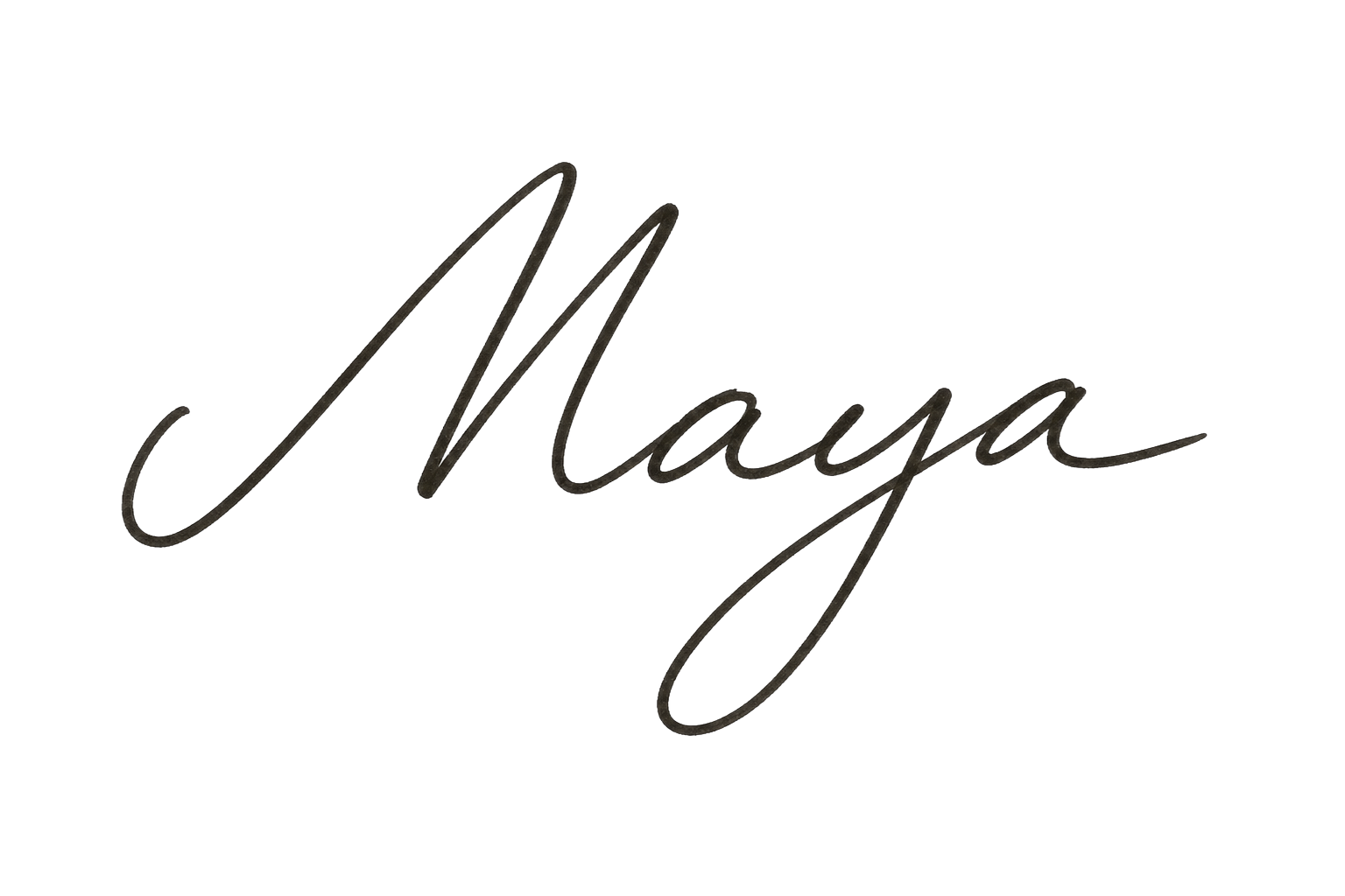 Maya's signature
